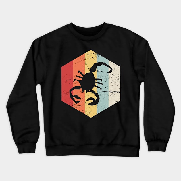 Retro 70s Scorpion Crewneck Sweatshirt by MeatMan